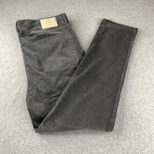 Vuori Corduroy Pants Mens 40 Gray Straight Leg 5-Pocket Stretch Casual Trousers